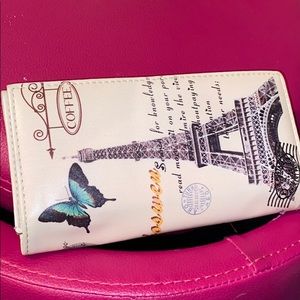 A Paris themed vintage wallet.